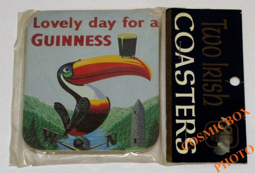 Guinness irish coasters toucan - irish,