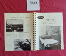 N°5553 / FORD Corsair 2 ou 4 portes / dépliant technique 1964