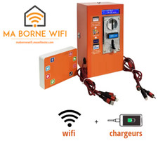 Borne wifi et de recharge professionnelle automatique centrale avec monnayeur