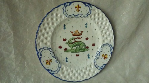 Assiette faience decor - en,