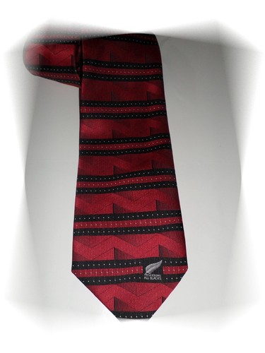 Cravate fantaisie rouge noire - ,