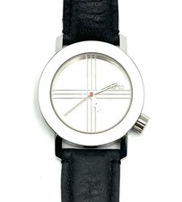 Akteo JC Mareschal Chrome All Mirror Watch 36mm Made In France Leather Band