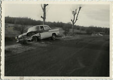 PHOTO ANCIENNE - VINTAGE SNAPSHOT - VOITURE AUTOMOBILE ACCIDENT - CAR CRASH 2