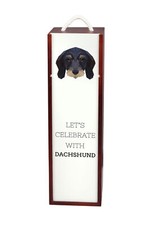 Teckel À Poil Dur Boîte À Vin Géométrique Art-Dog