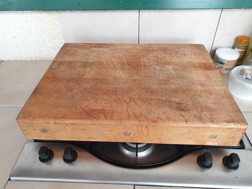 Ancien billot boucher à - ,