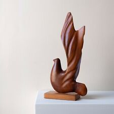 Sculpture Anthropomorphe, Oiseau en Teck, Design Danois Années 1960