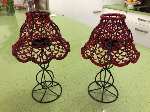 Abat jour lampe bougeoir