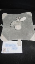 Doudou plat âne gris