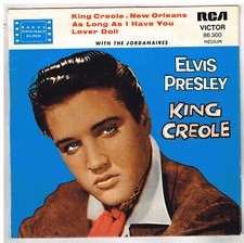 Elvis PRESLEY    King creole   TRES  RARE LABEL ORANGE        7" 45 tours EP