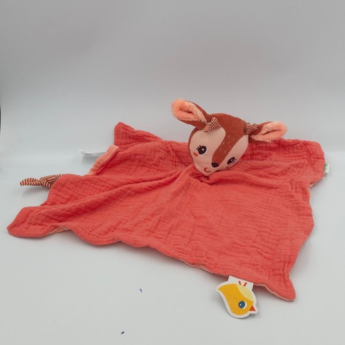 Doudou plat biche renne - , elan