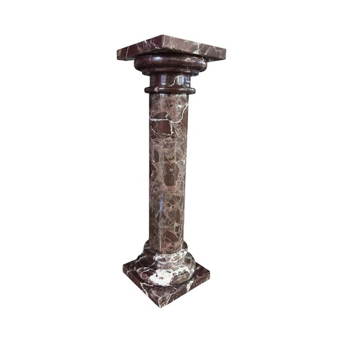 Colonne marbre rouge - colonne,