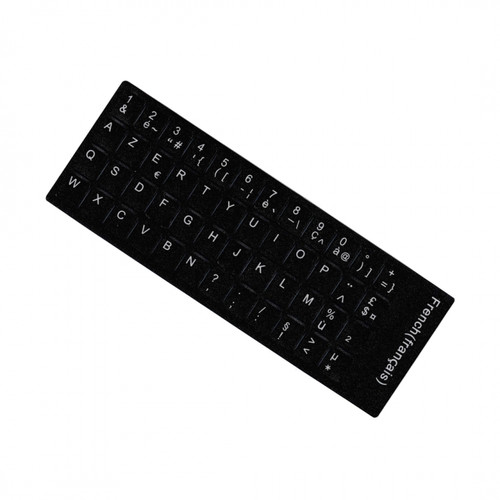 Stickers clavier azerty noir - stickers,