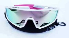 Velos™ Polarized  Sport Sunglasses  Softball Cycling  Mirror Lenses white/pink
