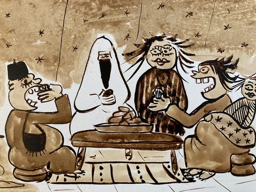 Très belle peinture - , carton