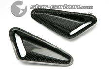 PAIR OF DUCATI HYPERMOTARD CARBON FIBER AIR INTAKES 796 1100