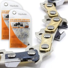 2x Chaîne de Scie Pleine Burin Convient pour Bosch Ake 30 Li 30 CM 3/8 " 1,1 MM