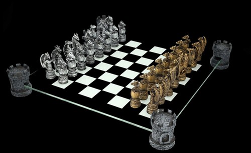 Jeu échecs avec - jeu, plateau
