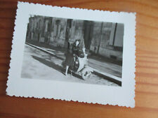 photo photograph circa 1960 old moped Vespa or similar 10 x 8 cm