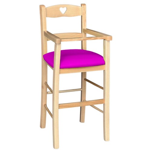 Chaise haute bois color - chaise, en