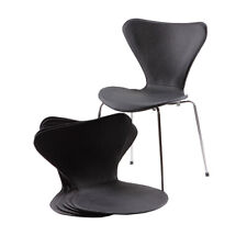 Housses en cuir pour chaises Arne Jacobsen 3107/3207, véritable ensemble pers...