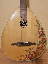Trembita Folk Acoustic Guitar 6 Strings Lute Vihuela Kobza Handpainted Wood