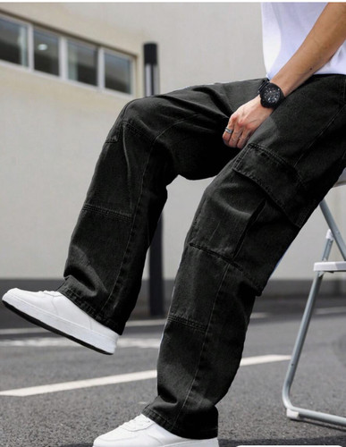 Pantalon ancha cargo lateral - pantalon,