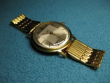 Vintage Soviet Watch Poljot 1960s+ Gold Plated Bracelet/Strap USSR