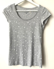 T-shirt Gris Etoile Blanc H&M