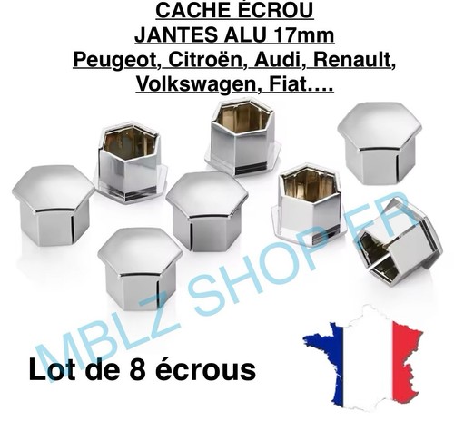 Capuchon cache écrou chrome - capuchon,