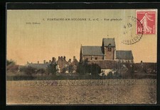 Old postcard Fontaine-En-Sologne, general view 