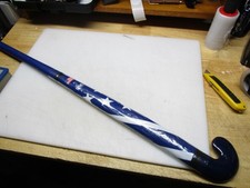 USA Field Hockey Wood Stick - 36" WHITE & BLUE
