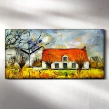 Horloge décorative sur toile