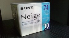 10 Minidisc Sony Neige Série 4 MD 74 min