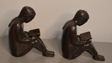 Paire de Serre Livres Personnages Bronze
