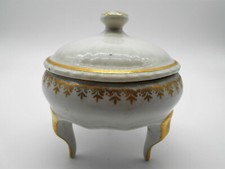 BOITE A BIJOUX BLANCHE & OR