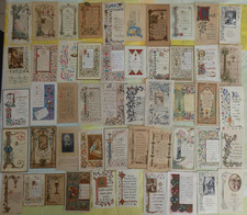 lot of 50 pious images communion with illuminations lot ENL 50