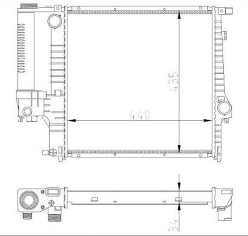 Radiateur bmw 316i - radiateur,