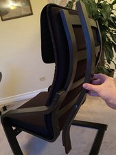 IKEA Poang Chair Replacement Part - Left Curved Back Support Black + Screw