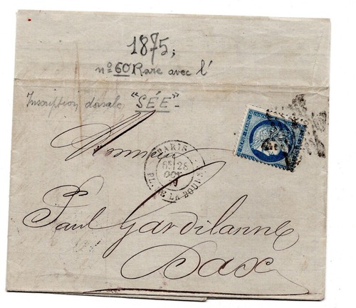 Lettre ancienne avec - lettre,