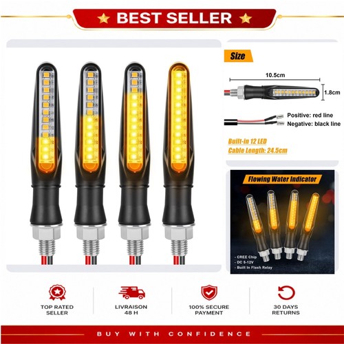 Clignotants led moto - led, 12v