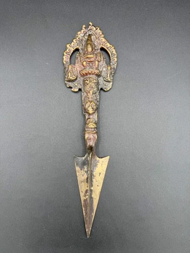 Tibetan nepalese ritual dagger - tibetan,