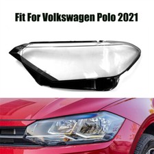 Front Headlight Headlamp Clear Lens Left Cover Fit For Volkswagen Polo 2021 1Pcs
