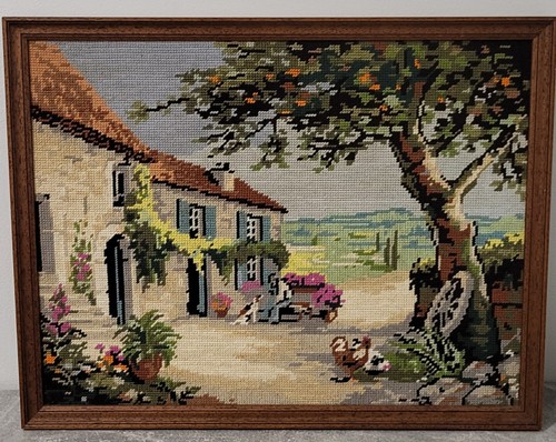 Tableau canevas tapisserie - tableau,