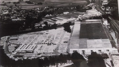 Ancienne photo aérienne - aÉrienne, de