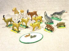 Ancien jouet 12 animaux loup