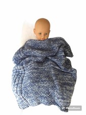 couverture bébé chinée en