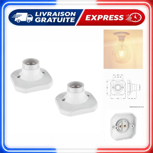 Plafonnier elektra blanc e27 - plafonnier,