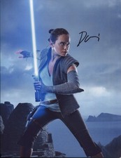 star wars DAISY RIDLEY signed AUTOGRAPH 9105