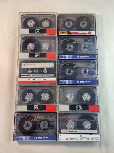 Lot cassettes tdk d90 - 10,