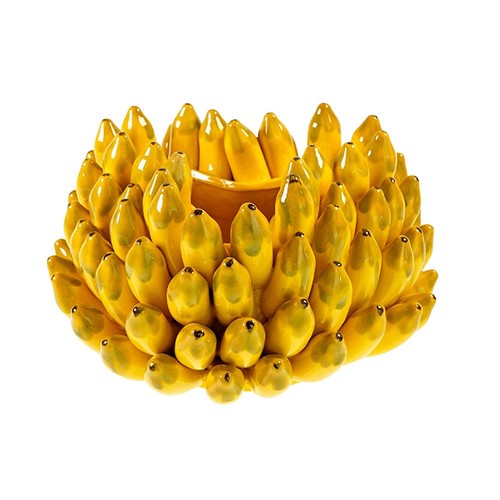 Vase aux bananes jaune